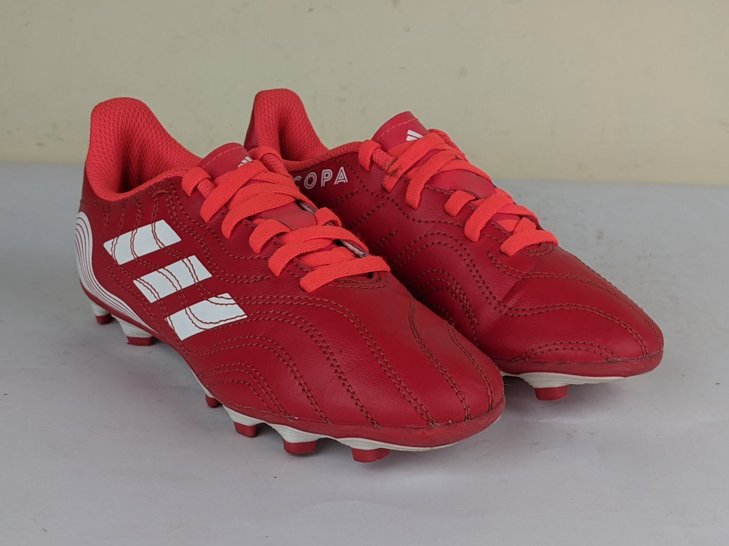 adidas Copa Sense .4 FG Meteorite - Red/Footwear White/Solar Red Kids