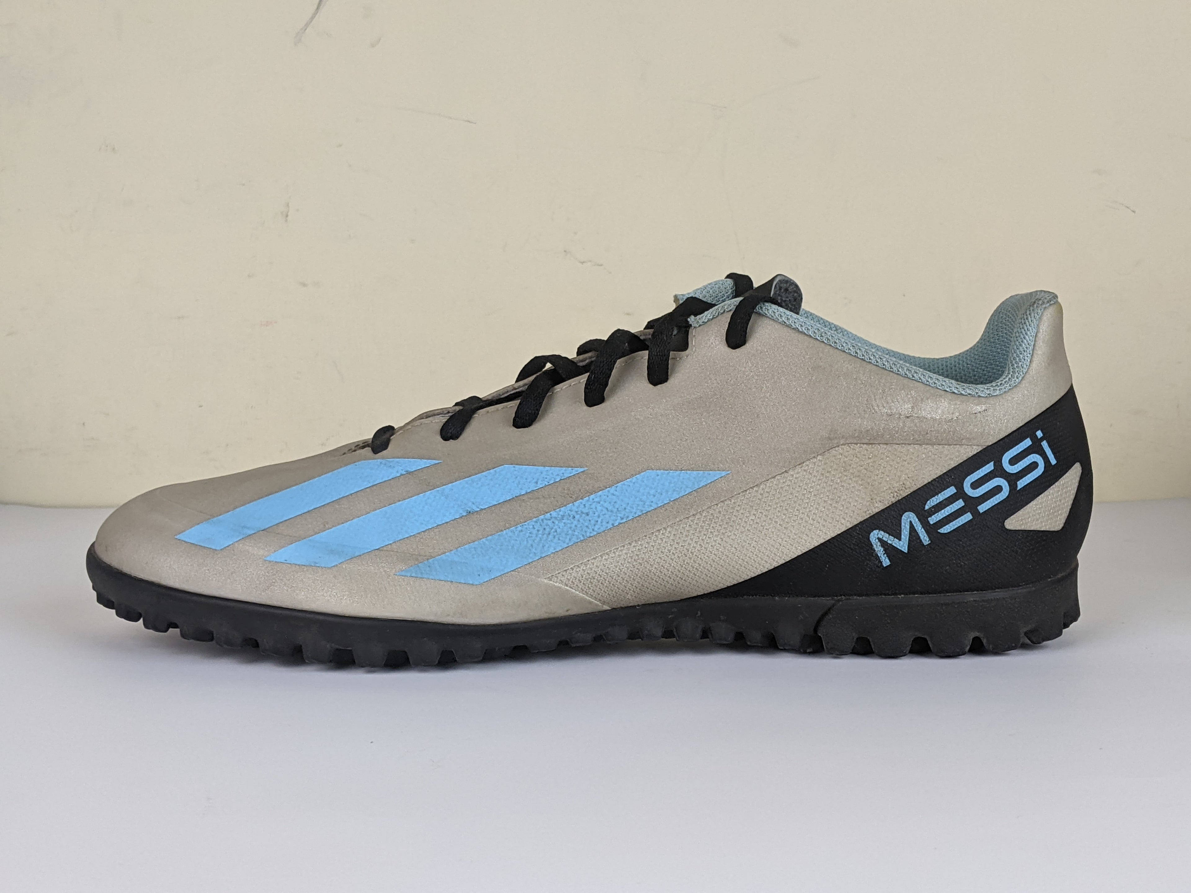 adidas X Crazyfast Messi .4 TF Infinito - Silver Metallic/Bliss Blue/Core Black