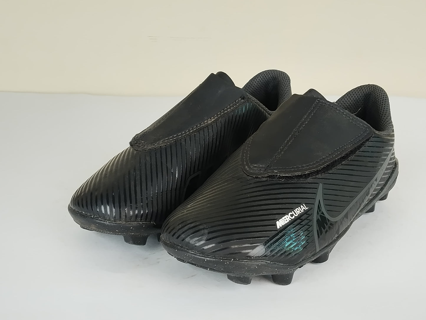 Nike Mercurial Vapor 15 Club Velcro MG - Black/Smoke Grey/Summit White Kids