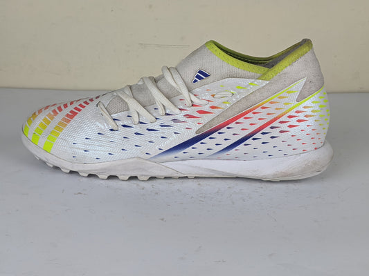 adidas Predator Edge .3 TF Al Rihla - Footwear White/Solar Yellow/Power Blue