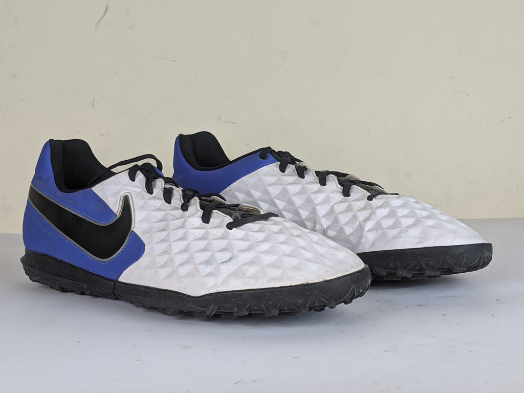 Nike Tiempo Legend 8 Club TF Daybreak - White/Black/Hyper Royal/Metallic Silver