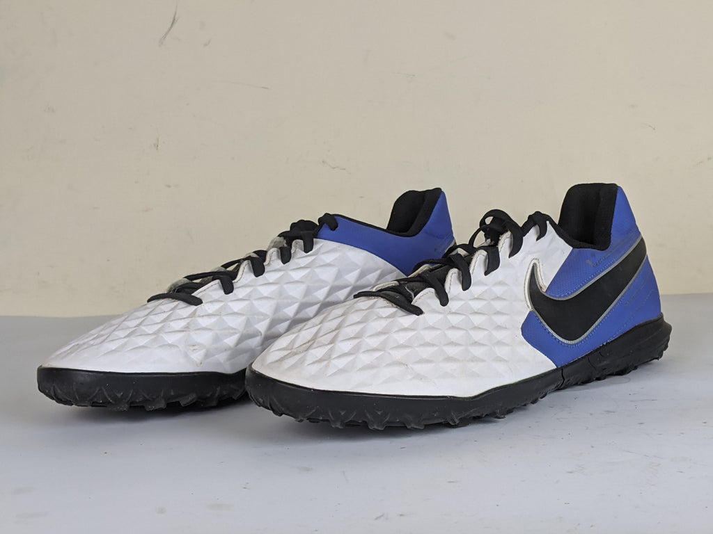 Nike Tiempo Legend 8 Club TF Daybreak - White/Black/Hyper Royal/Metallic Silver
