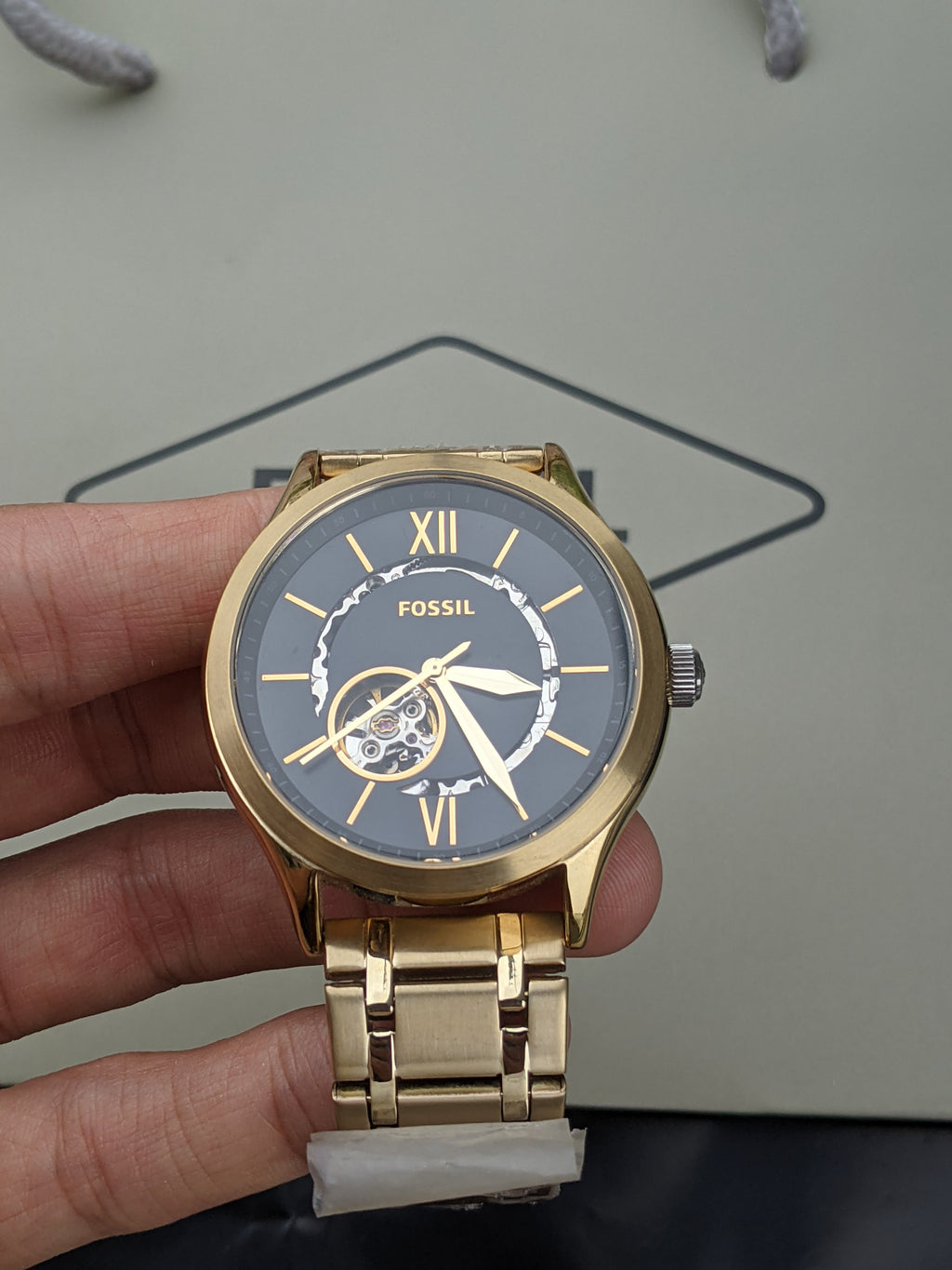Fossil Men's Fenmore Automatic Gold-Tone Stainless Steel Watch - BQ2649