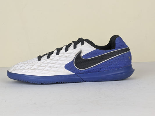 Nike Tiempo Legend 8 Club IC Daybreak - White/Black/Hyper Royal/Metallic Silver
