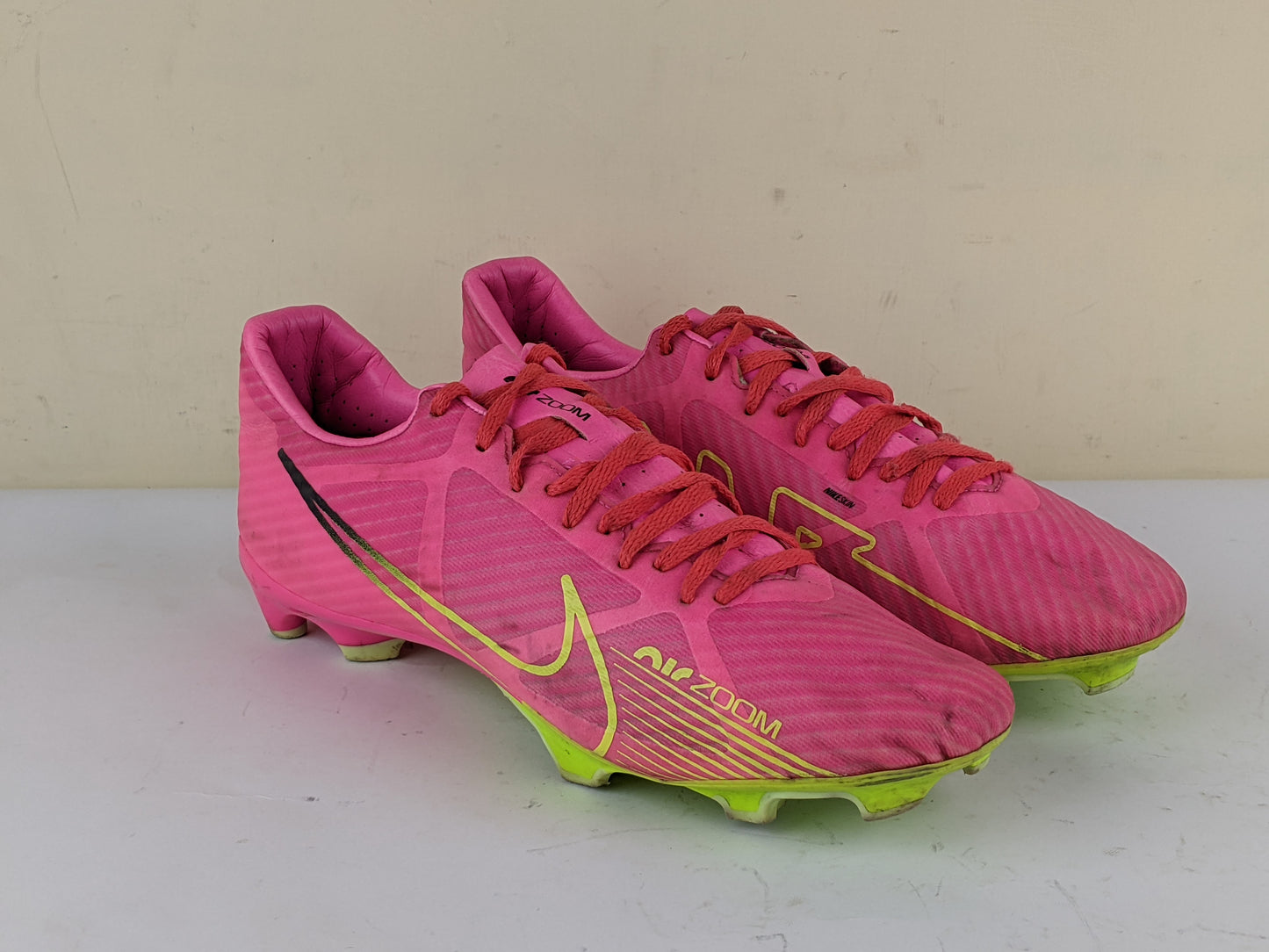 Nike Air Zoom Mercurial Vapor 15 Academy MG Luminous - Pink Blast/Volt/Gridiron