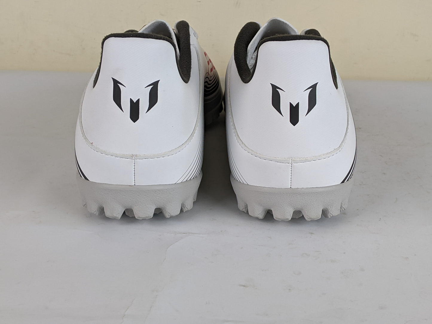 adidas F50 Messi Club TF Prestig10 - Footwear White/Lucid Red/Silver Metallic (Brand New)