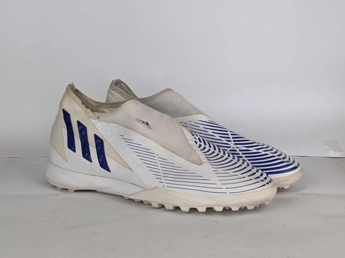 adidas Predator Edge .3 Laceless TF Diamond Edge - Footwear White/Hi-Res Blue
