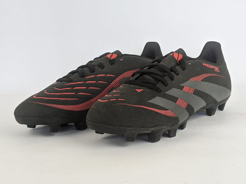 adidas Predator Club FxG Stealth Victory - Core Black/Grey Four/Lucid Red (Brand New)