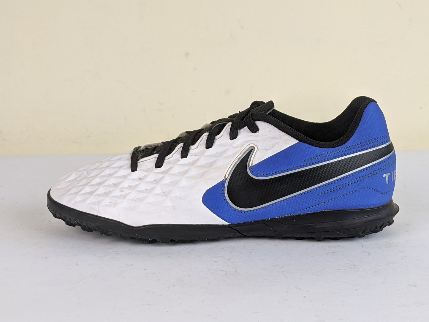 Nike Tiempo Legend 8 Club TF Daybreak - White/Black/Hyper Royal/Metallic Silver