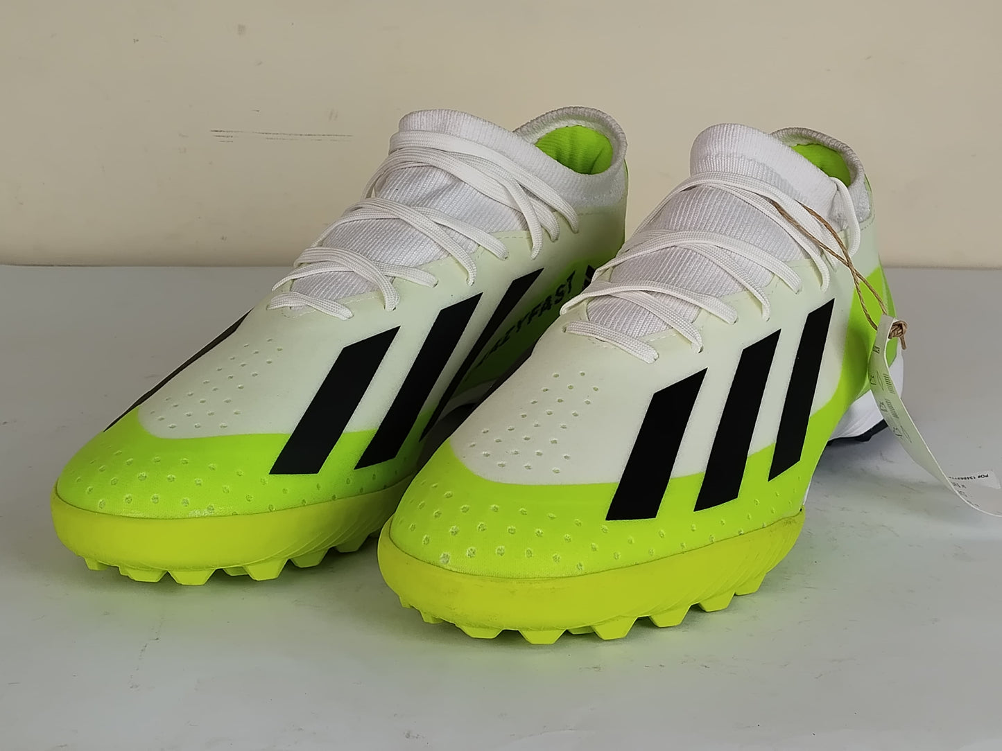 adidas X Crazyfast .3 TF Crazyrush - Footwear White/Core Black/Lucid Lemon (Brand New)