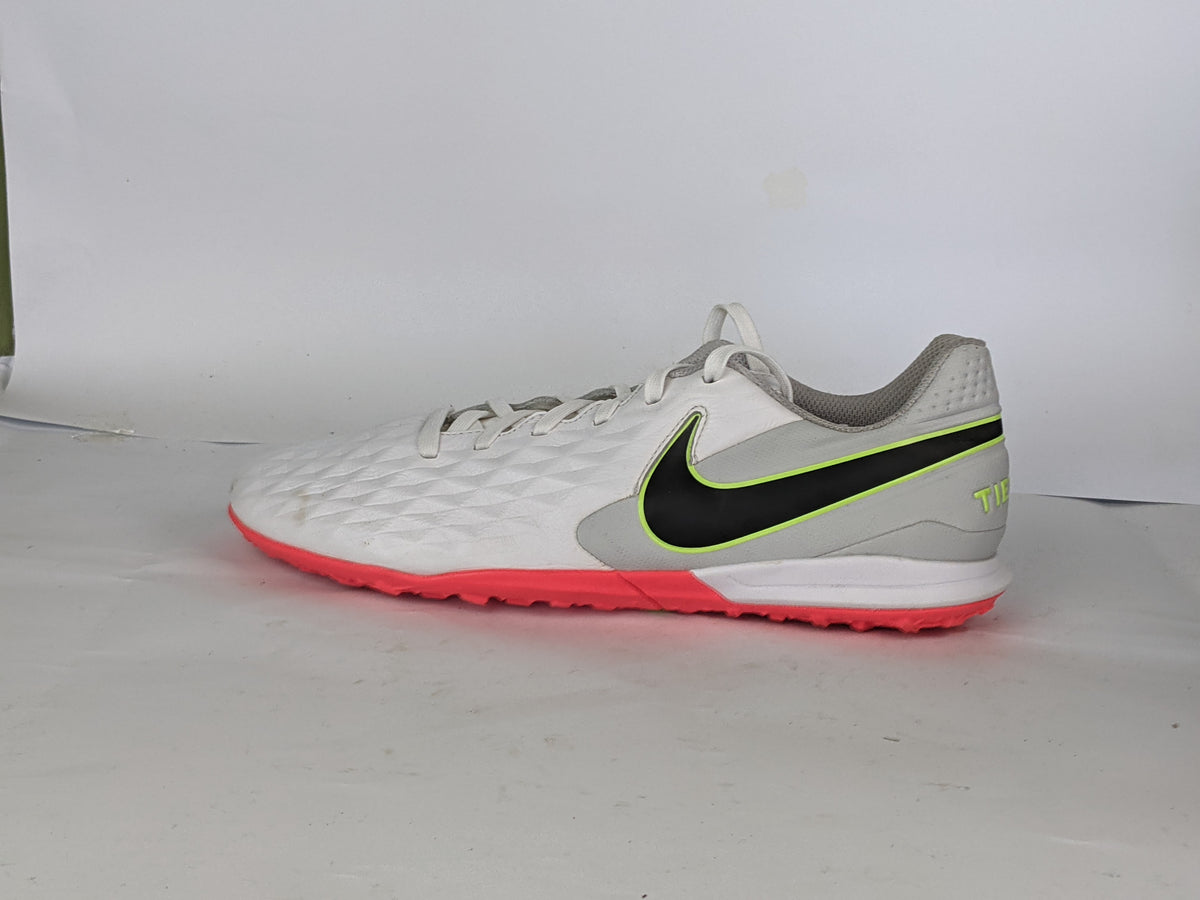 Nike Tiempo Legend 8 Academy TF Platinum - White/Black/Grey Fog/Bright Crimson