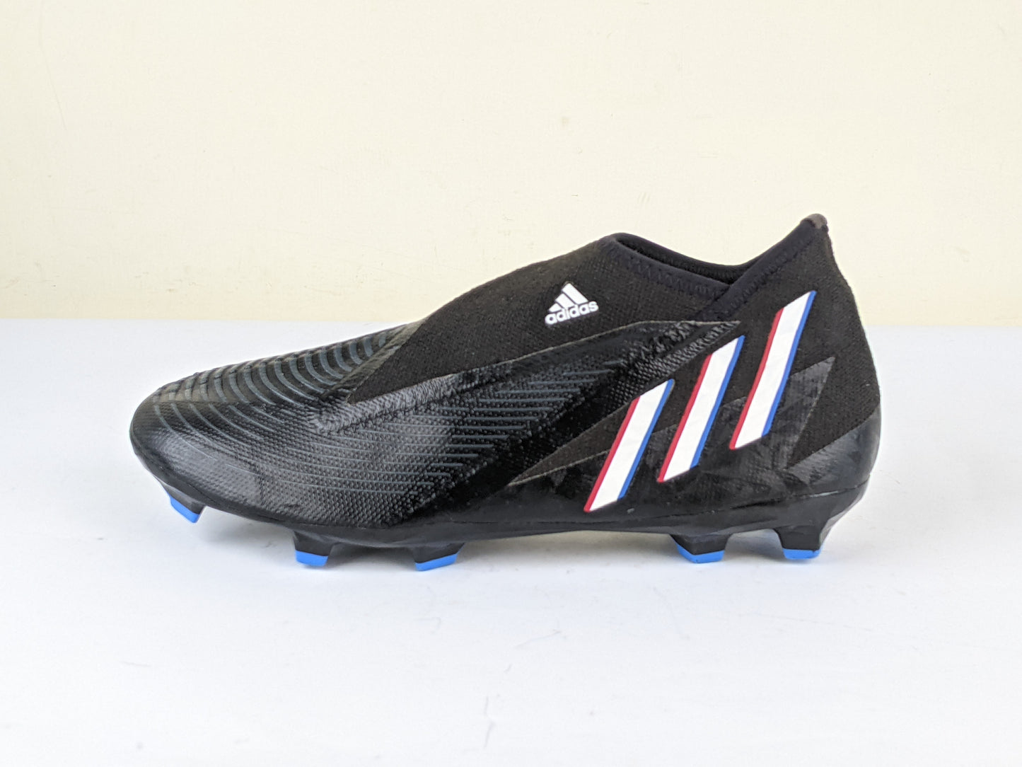 adidas Predator Edge .3 Laceless FG Shadowportal - Core Black/Footwear White/Vivid Red
