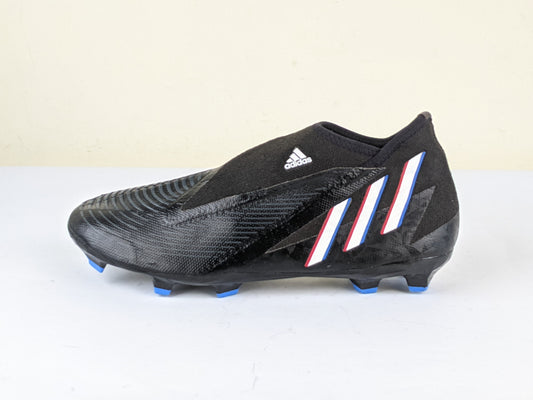adidas Predator Edge .3 Laceless FG Shadowportal - Core Black/Footwear White/Vivid Red
