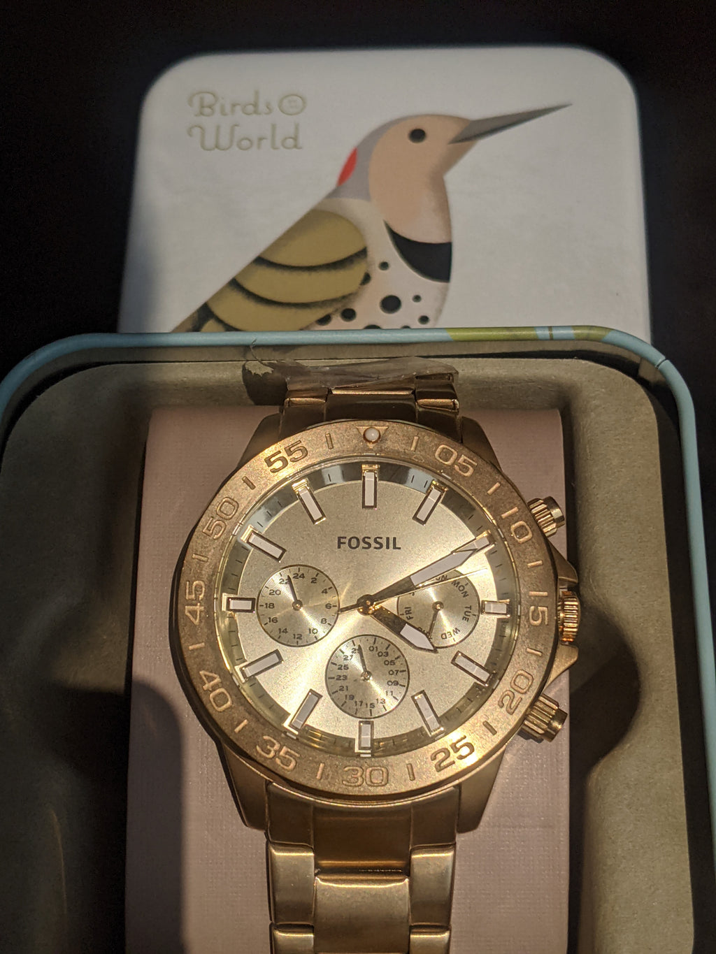 Fossil BQ2588 Bannon Men’s Gold Stainless Steel Analog Watch