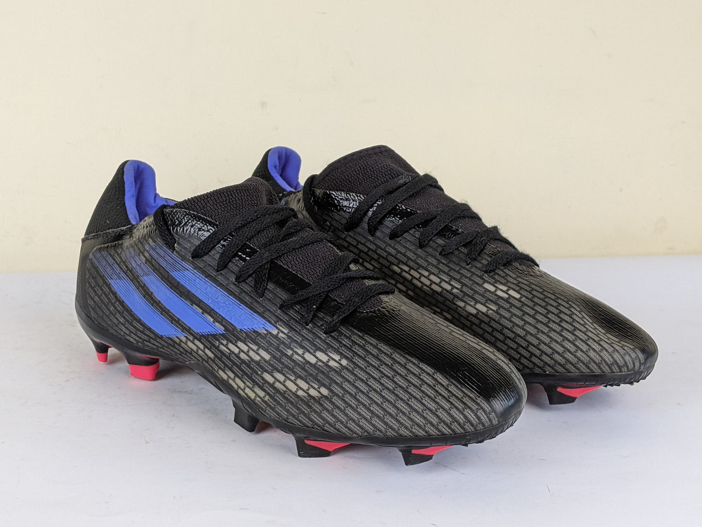adidas X Speedflow .3 FG Edge of Darkness - Core Black/Sonic Ink/Solar Yellow