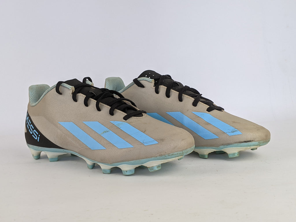 adidas X Crazyfast Messi .4 FG 'Infinito - Silver Metallic/Bliss Blue/Core Black