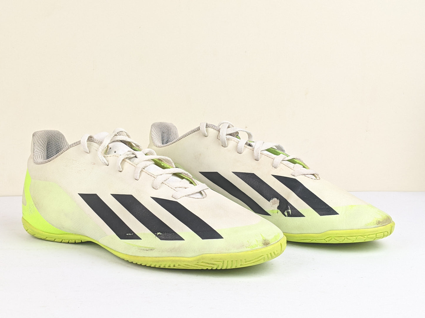 adidas X Crazyfast .4 IN Crazyrush - Footwear White/Core Black/Lucid Lemon