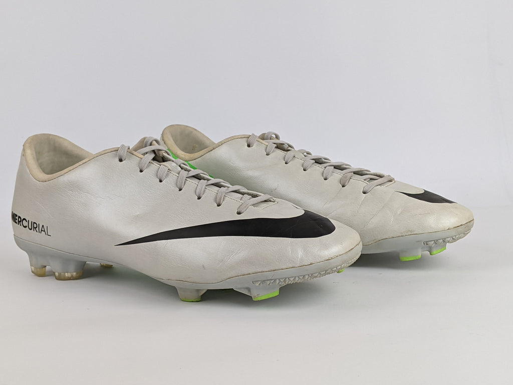 Nike Mercurial Victory IV FG Metallic Platinum/Black-Electric Green
