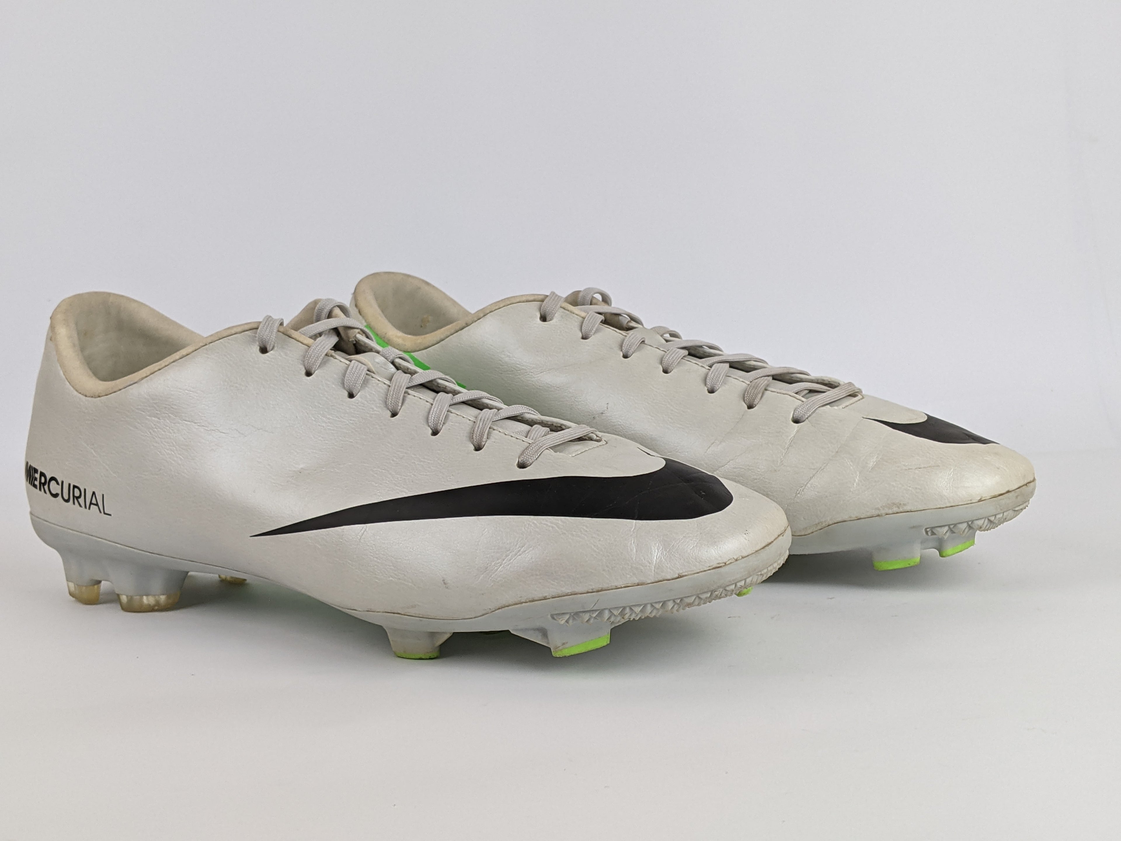 Nike Mercurial Victory IV FG Metallic Platinum/Black-Electric Green