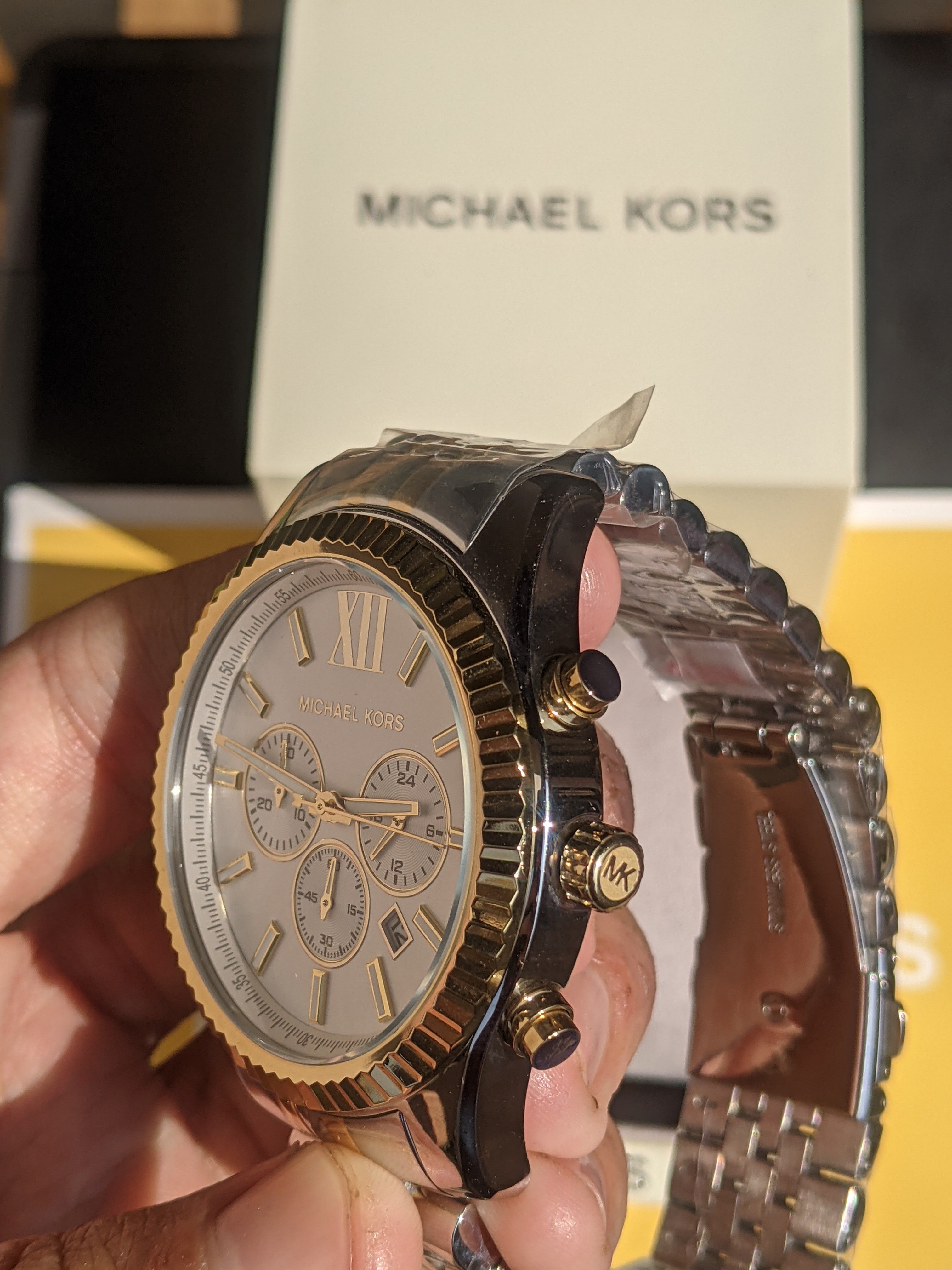 Michael Kors Men's Chronograph Lexington Two-Tone Stainless Steel Watch MK8344