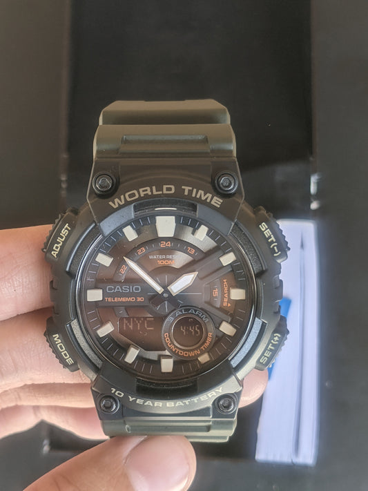 Casio AEQ-110W 'Black' (Brand New)