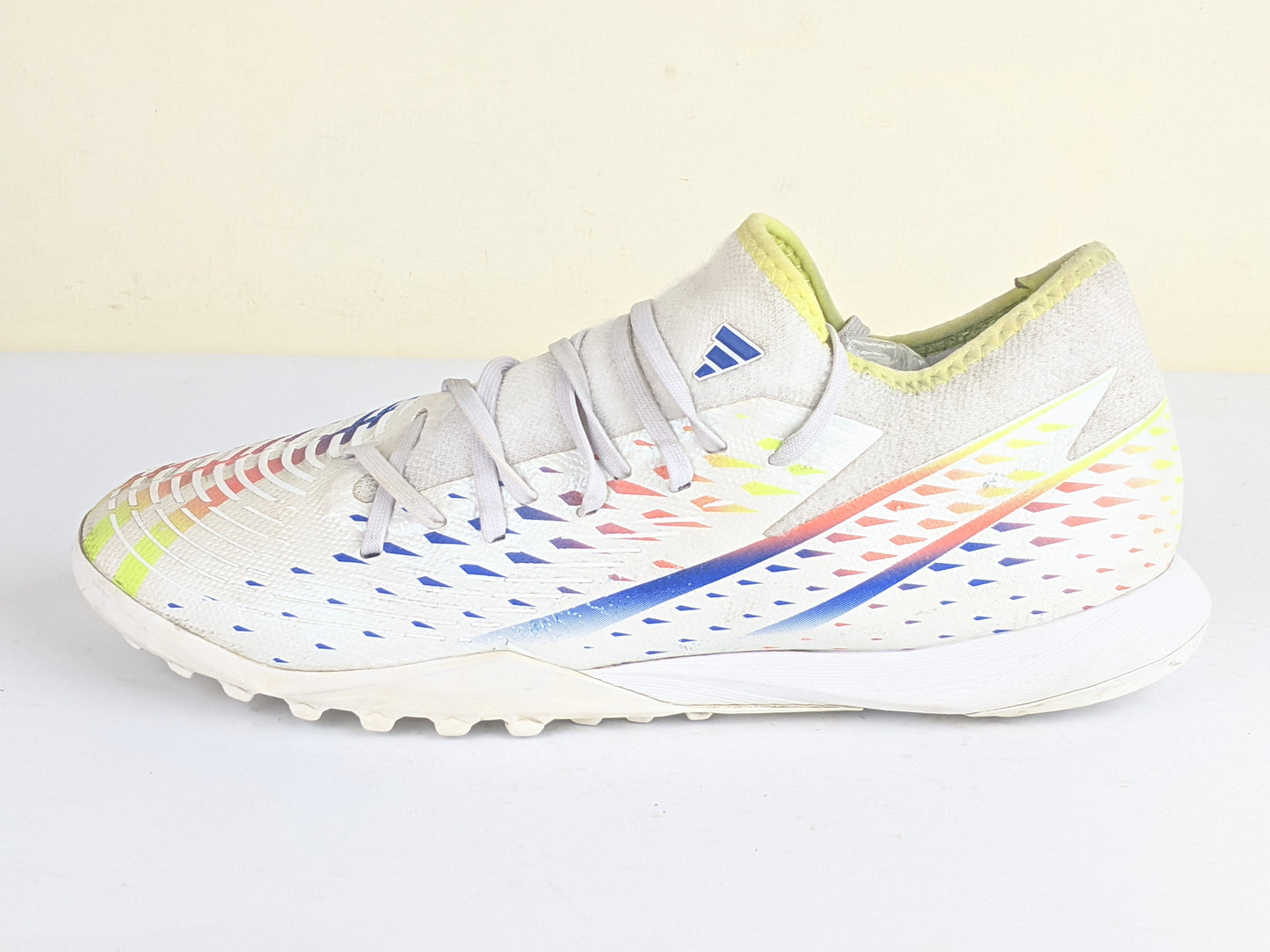 adidas Predator Edge .3 TF Al Rihla - Footwear White/Solar Yellow/Power Blue