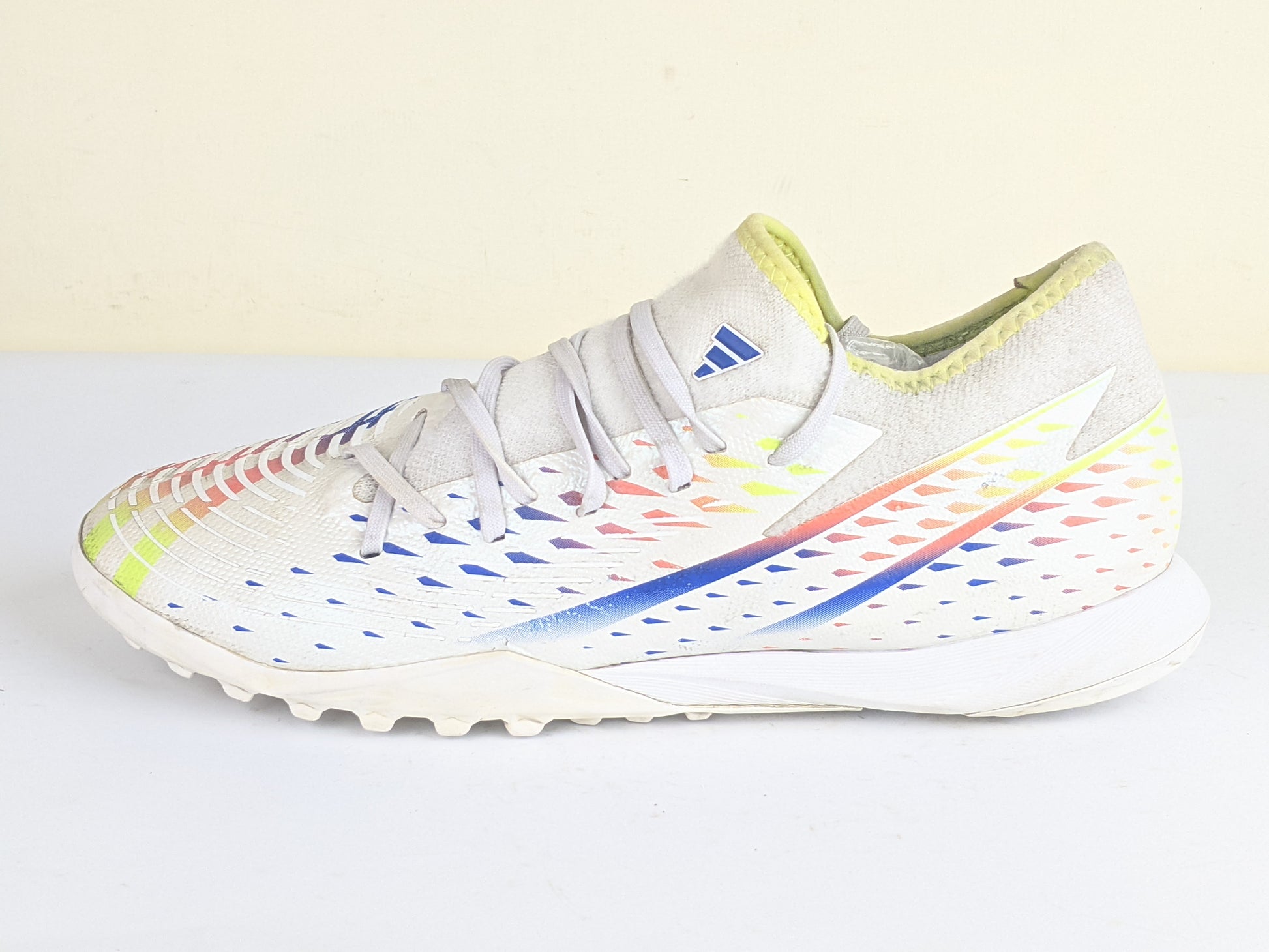 adidas Predator Edge .3 TF Al Rihla - Footwear White/Solar Yellow/Power Blue