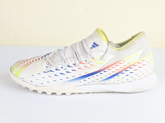 adidas Predator Edge .3 TF Al Rihla - Footwear White/Solar Yellow/Power Blue