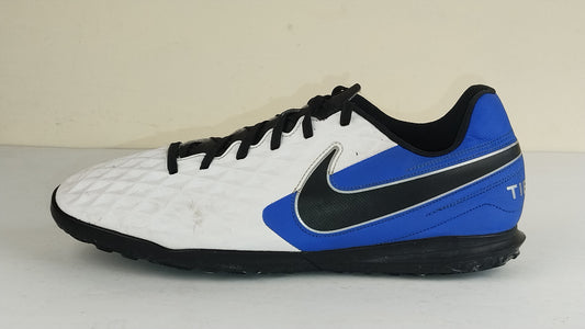 Nike Tiempo Legend 8 Club TF Daybreak - White/Black/Hyper Royal/Metallic Silver