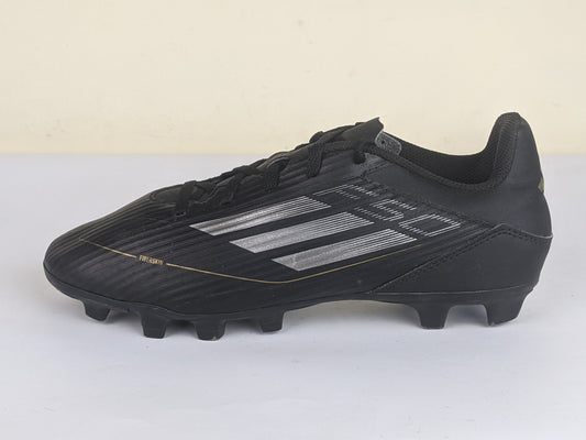 adidas F50 Club FxG Dark Spark - Core Black/Iron Metal/Gold Metallic