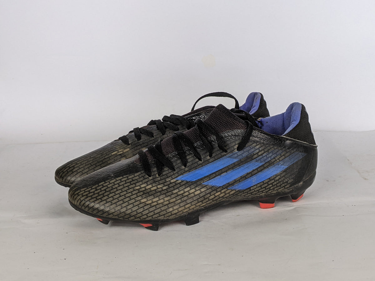 adidas X Speedflow .3 FG Edge of Darkness - Core Black/Sonic Ink/Solar Yellow