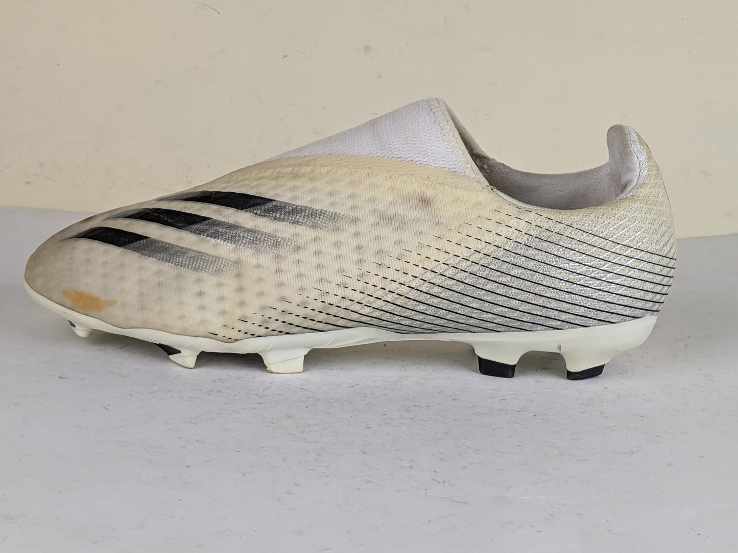 adidas X Ghosted .3 Laceless FG/AG Inflight - Footwear White/Core Black/Silver Metallic