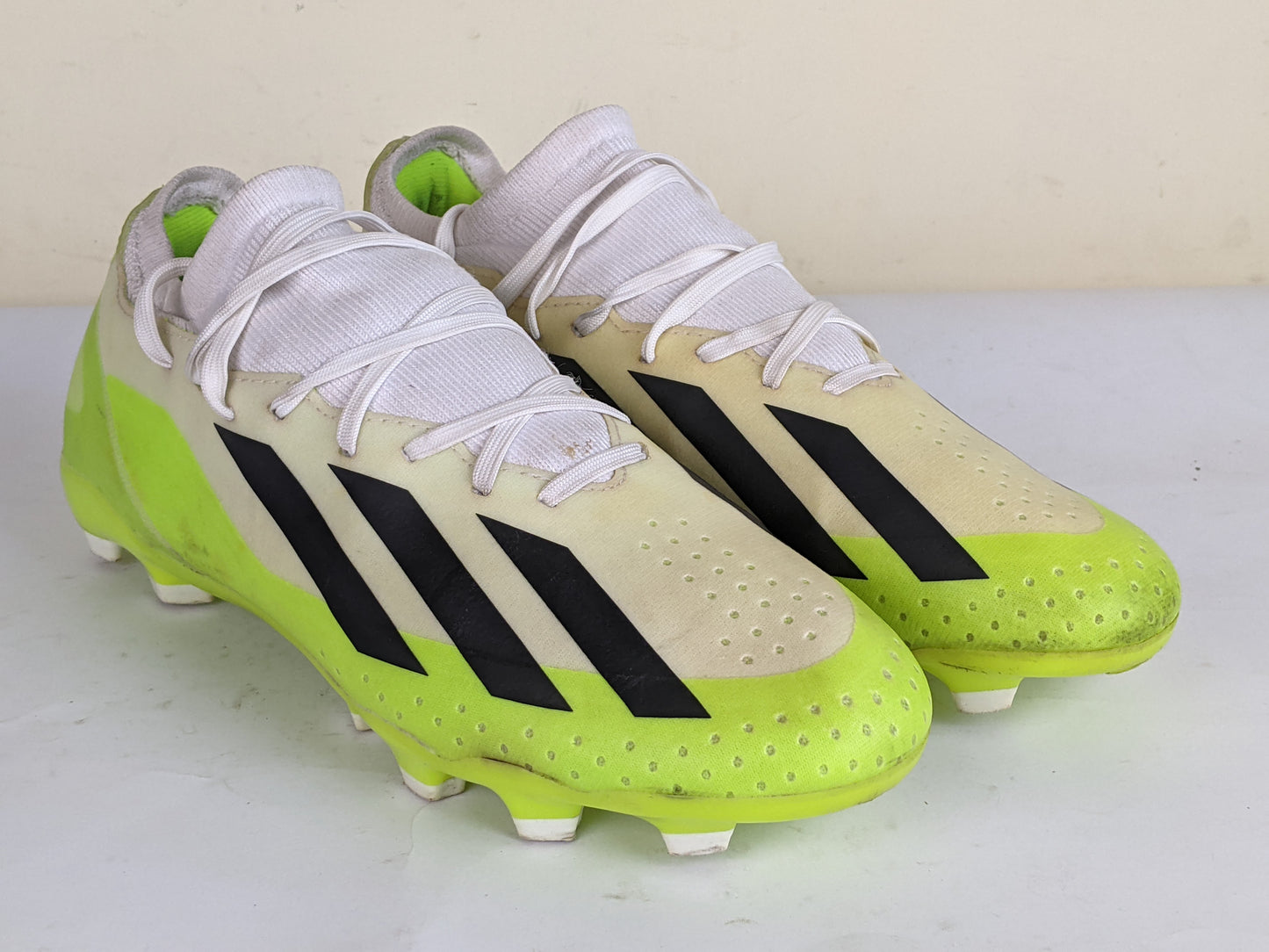 adidas X Crazyfast .3 MG Crazyrush - Footwear White/Core Black/Lucid Lemon