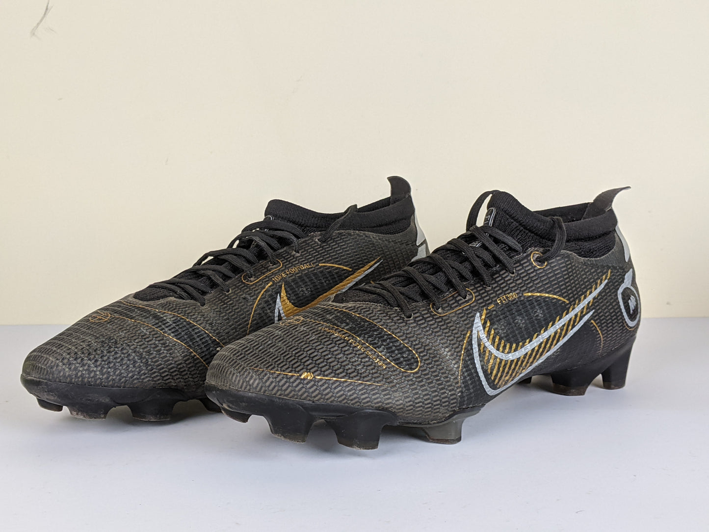 Nike Mercurial Vapor 14 Pro FG Shadow - Black/Metallic Gold/Metallic Silver