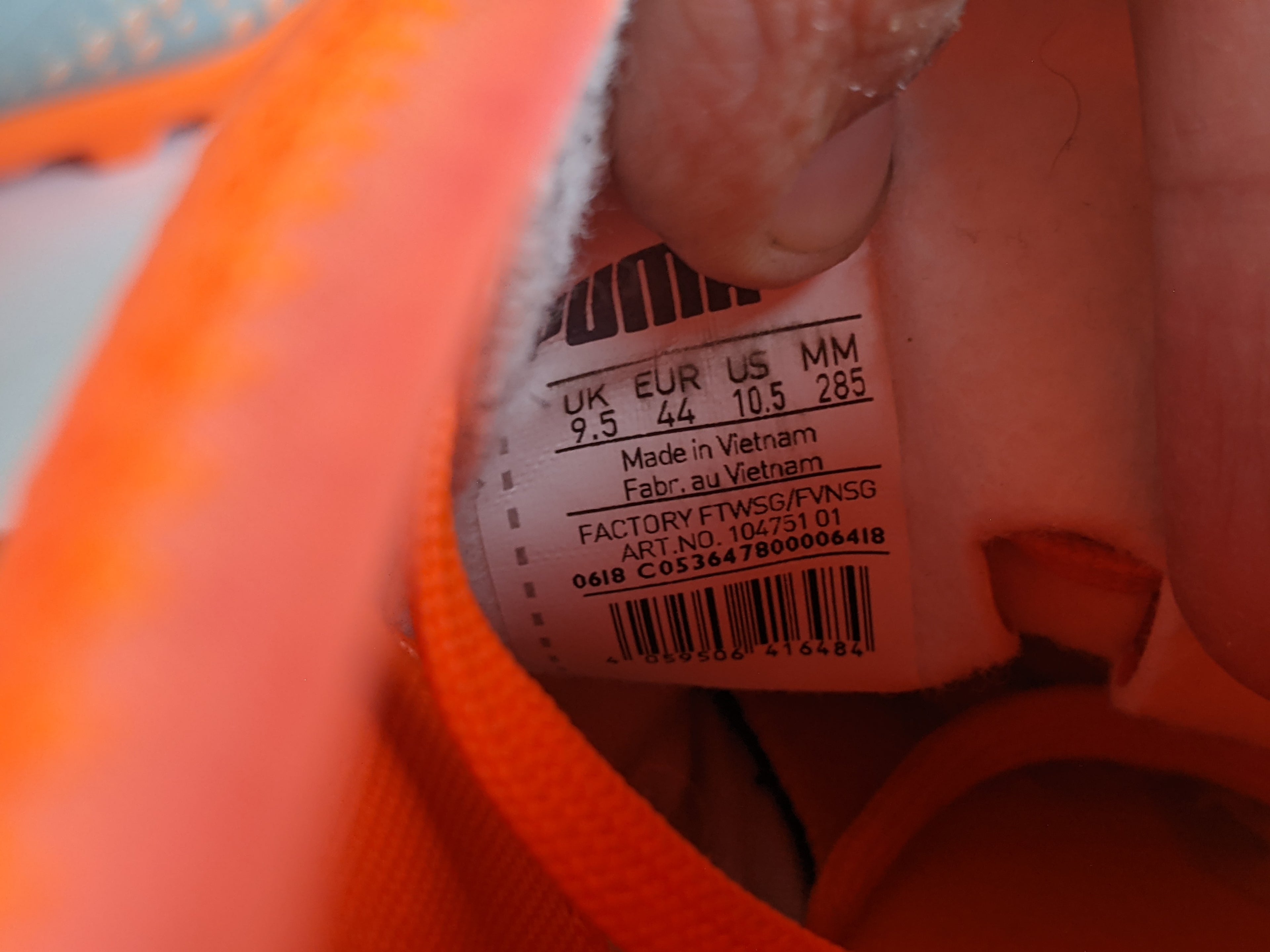 Puma One 4 Syn TT 'Silver/Orange