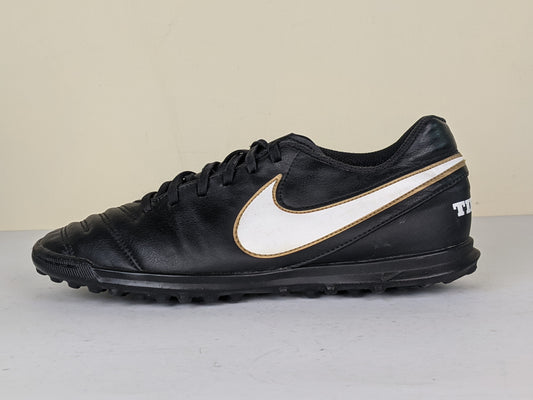 Nike Tiempo Rio III TF Black/White/Metallic Gold