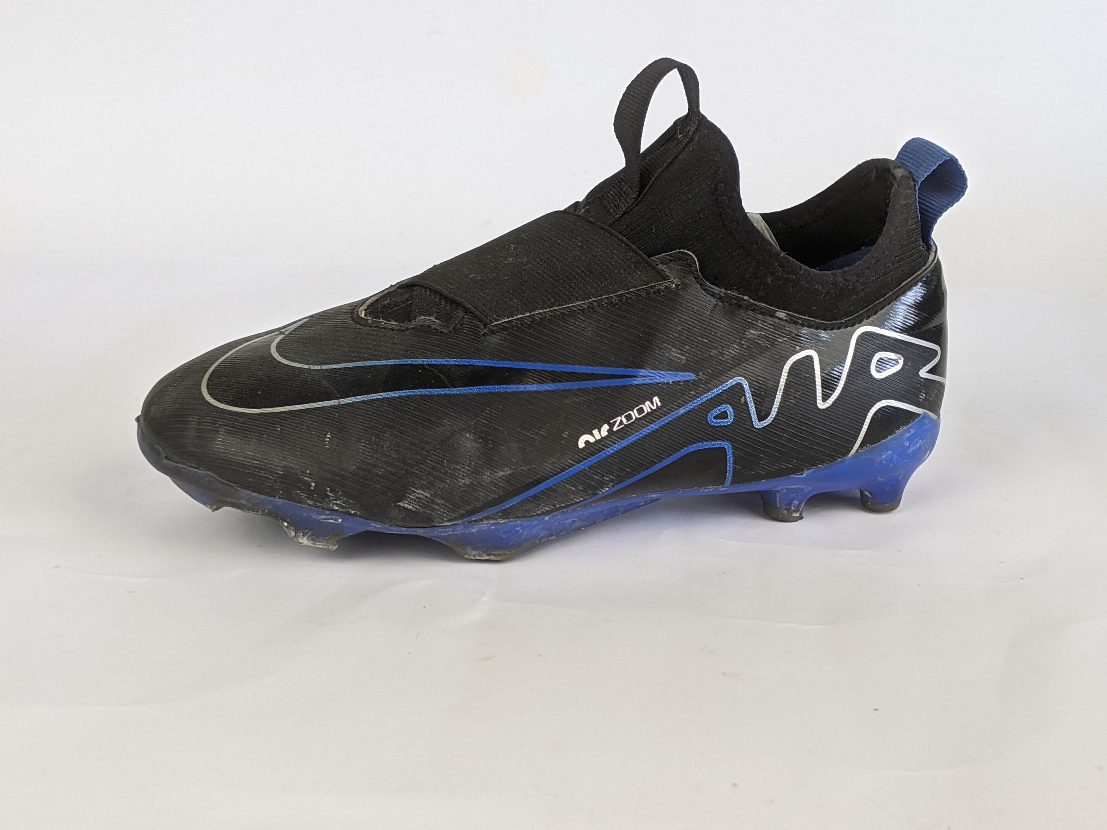 Nike Air Zoom Mercurial Vapor 15 Academy MG Shadow - Black/Chrome/Blue Kids