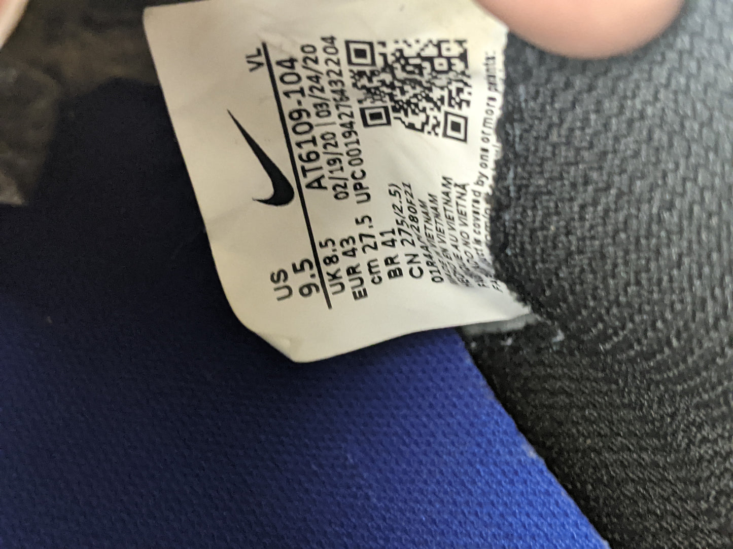 Nike Tiempo Legend 8 Club TF Daybreak - White/Black/Hyper Royal/Metallic Silver