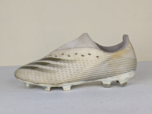 adidas X Ghosted .3 FG/AG Inflight - Footwear White/Metallic Gold/Silver Metallic