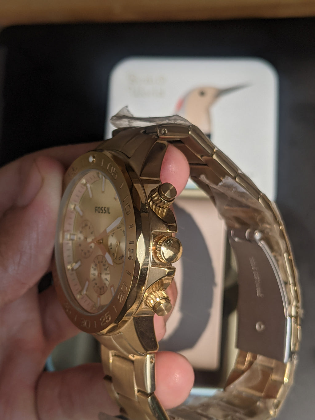 Fossil BQ2588 Bannon Men’s Gold Stainless Steel Analog Watch