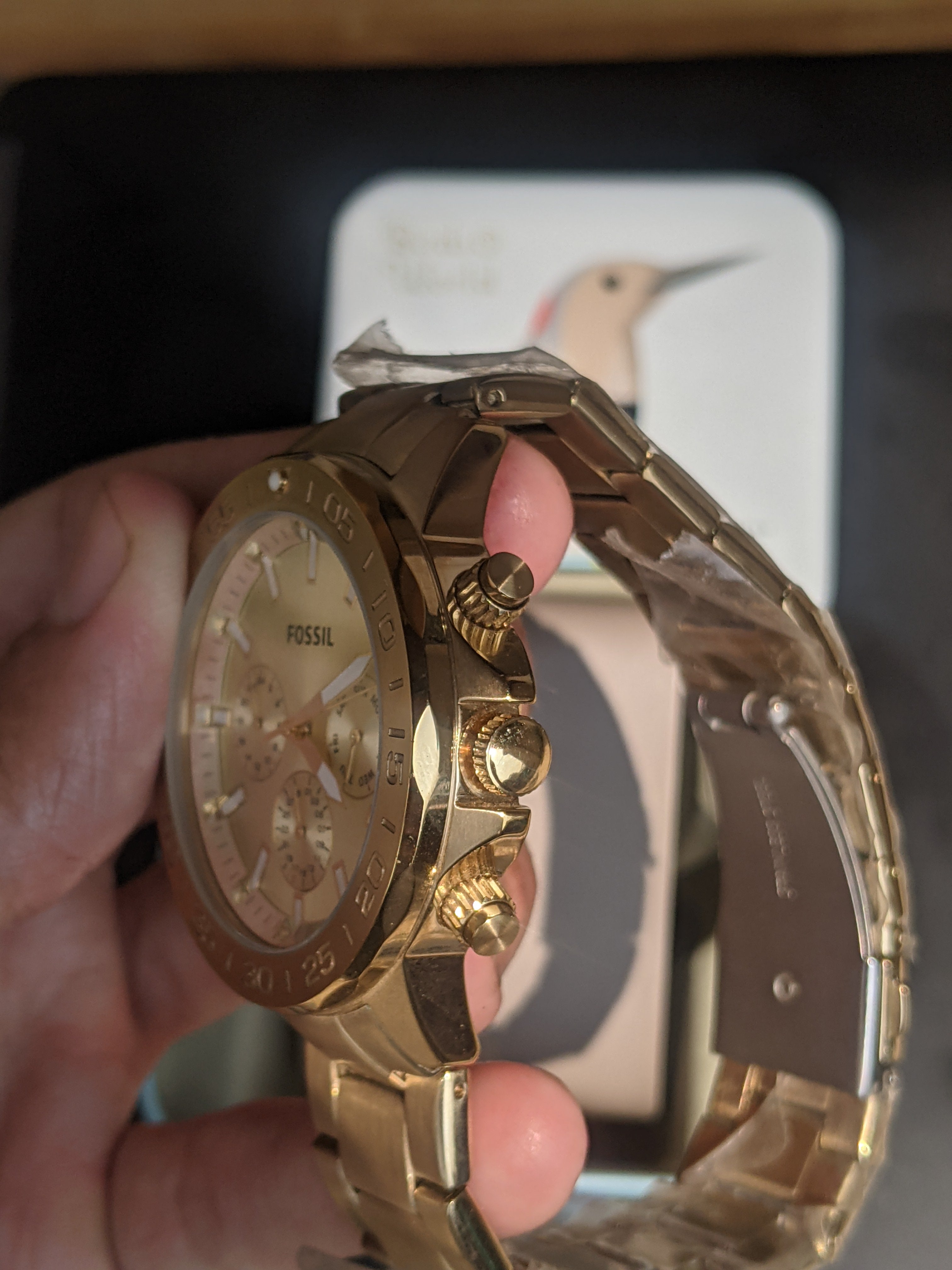 Fossil BQ2588 Bannon Men’s Gold Stainless Steel Analog Watch