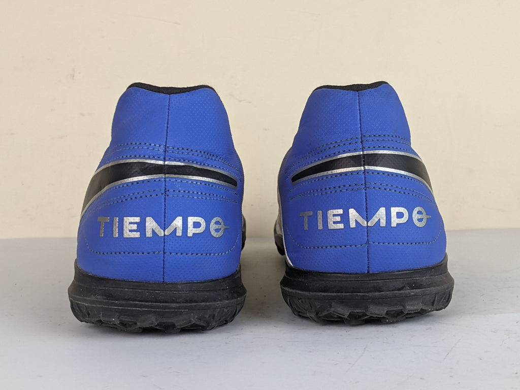 Nike Tiempo Legend 8 Club TF Daybreak - White/Black/Hyper Royal/Metallic Silver