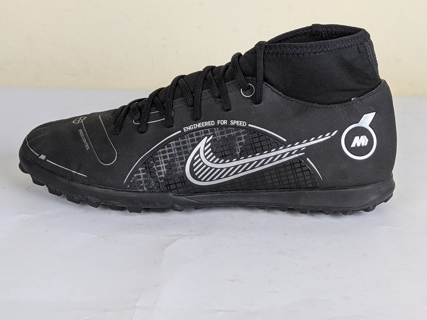 Nike Mercurial Superfly 8 Club TF Shadow - Black/Silver/Grey