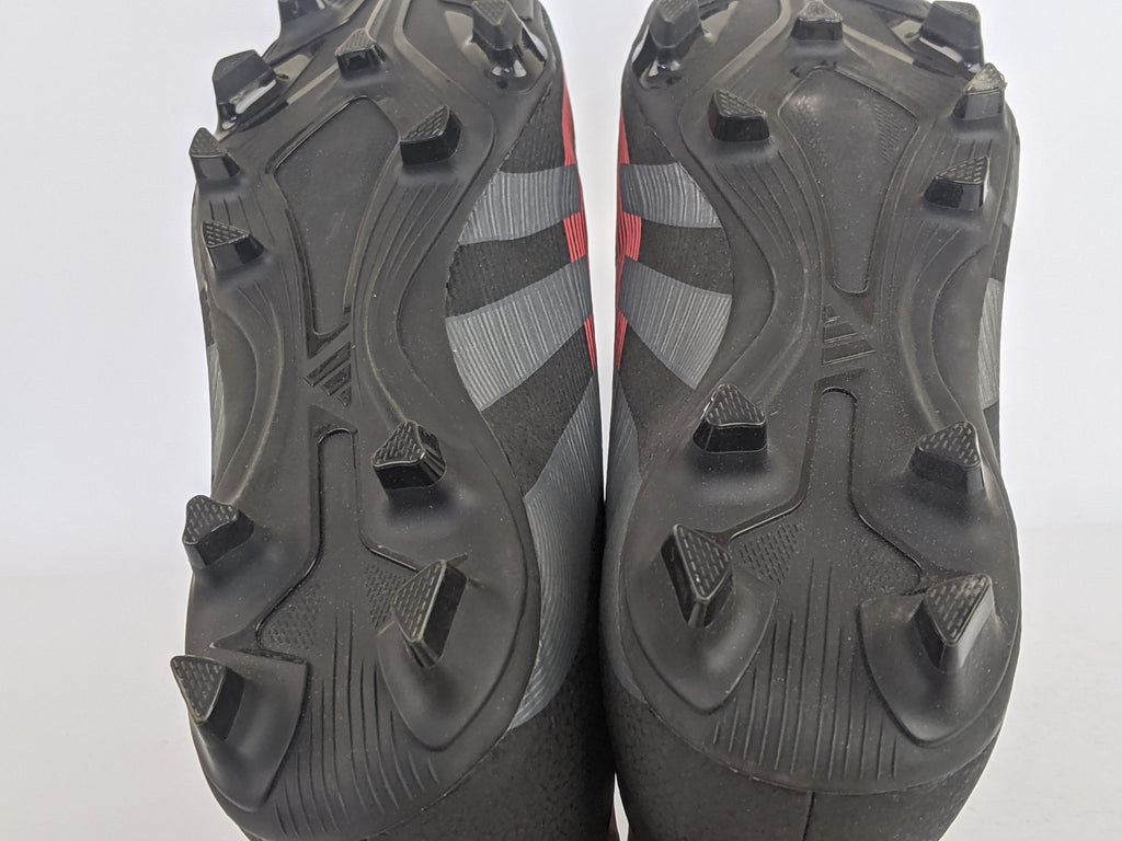 adidas Predator Club FxG Stealth Victory - Core Black/Grey Four/Lucid Red (Brand New)