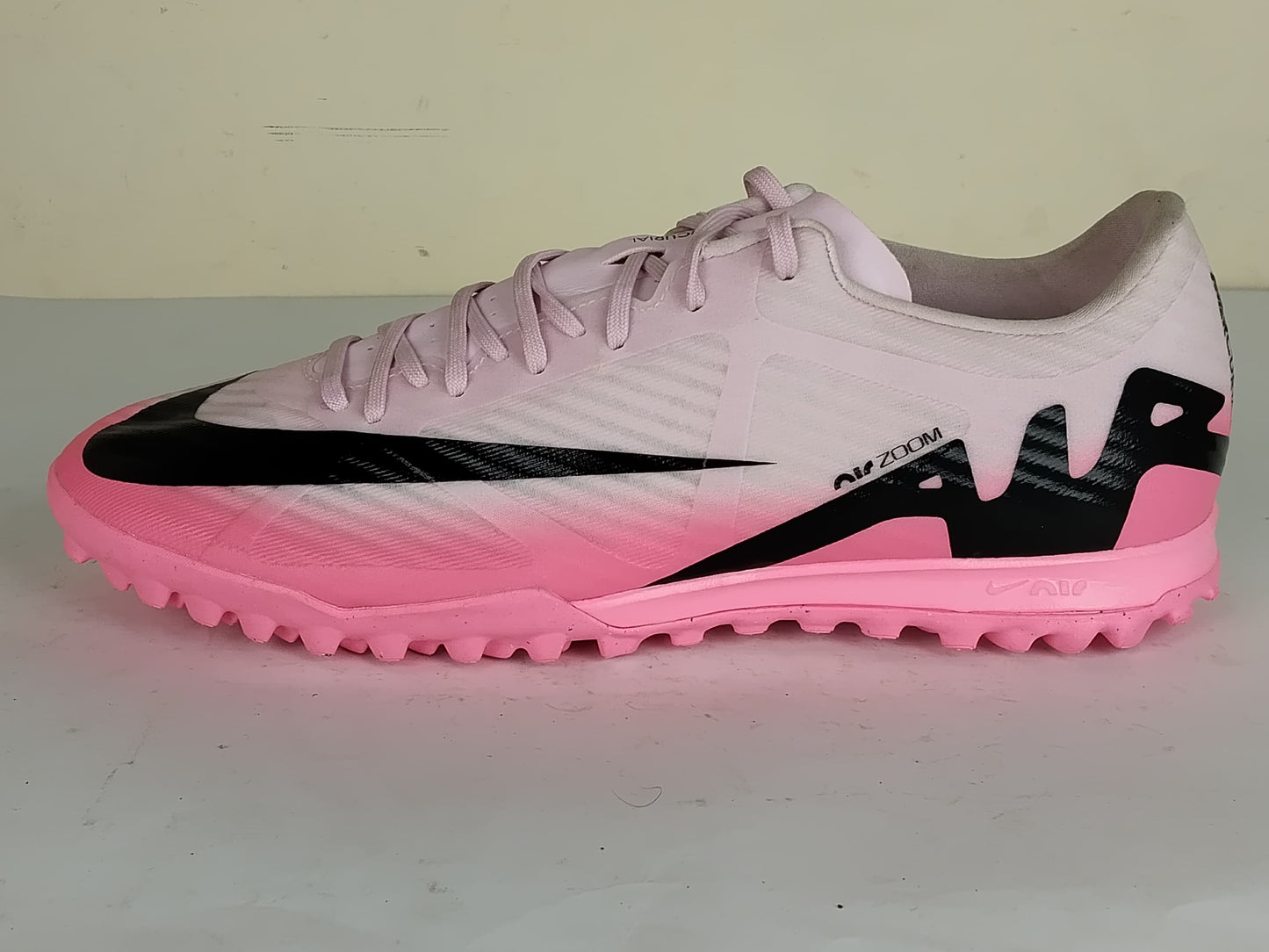 Nike Air Zoom Mercurial Vapor 15 Academy TF Mad Brilliance - Pink Foam/Black (Brand New)