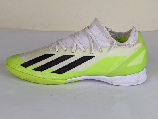 adidas X Crazyfast .3 IN Crazyrush - Footwear White/Core Black/Lucid Lemon