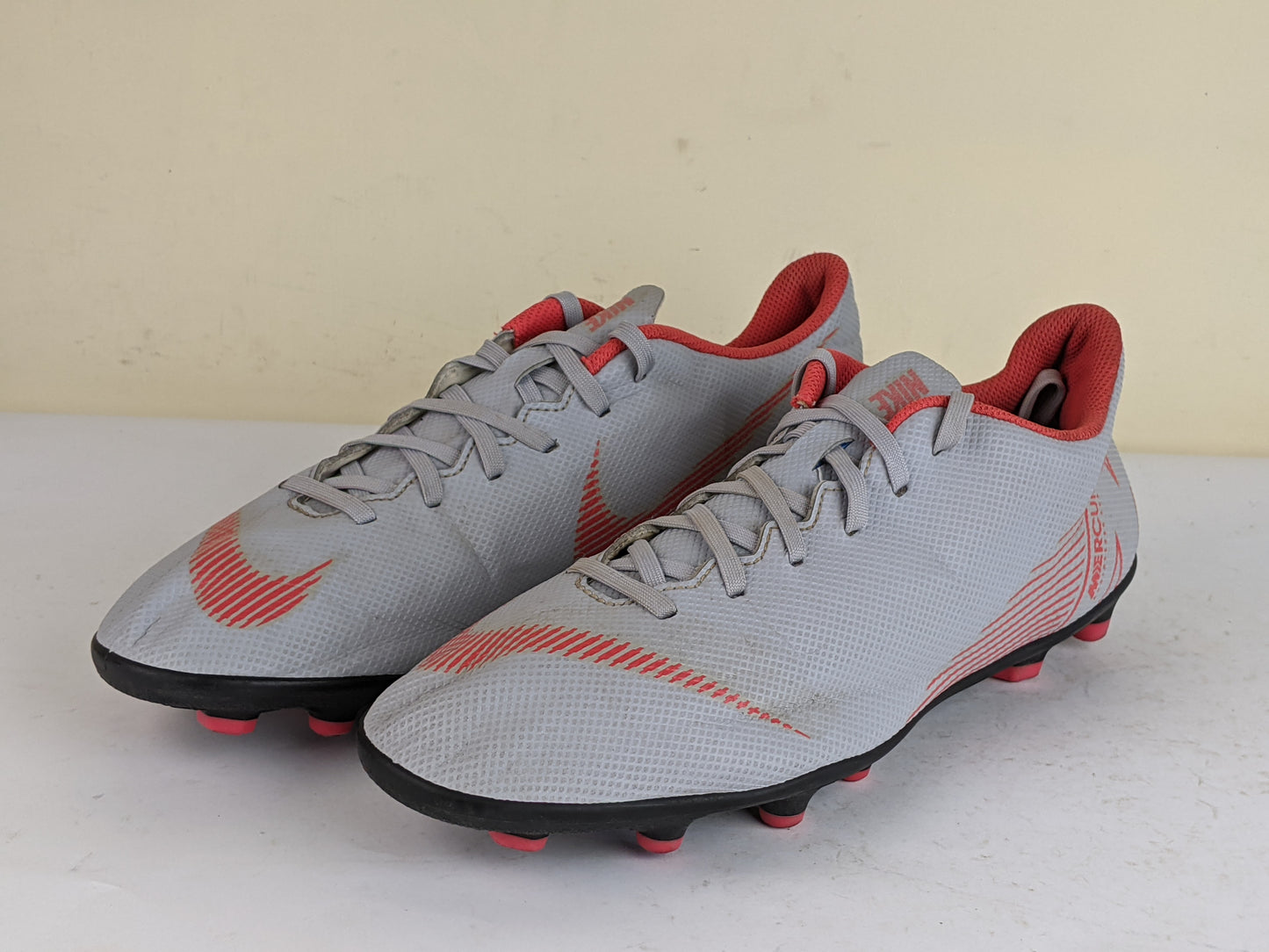 Nike Mercurial Vapor 12 Club FG 'Wolf Grey/Crimson