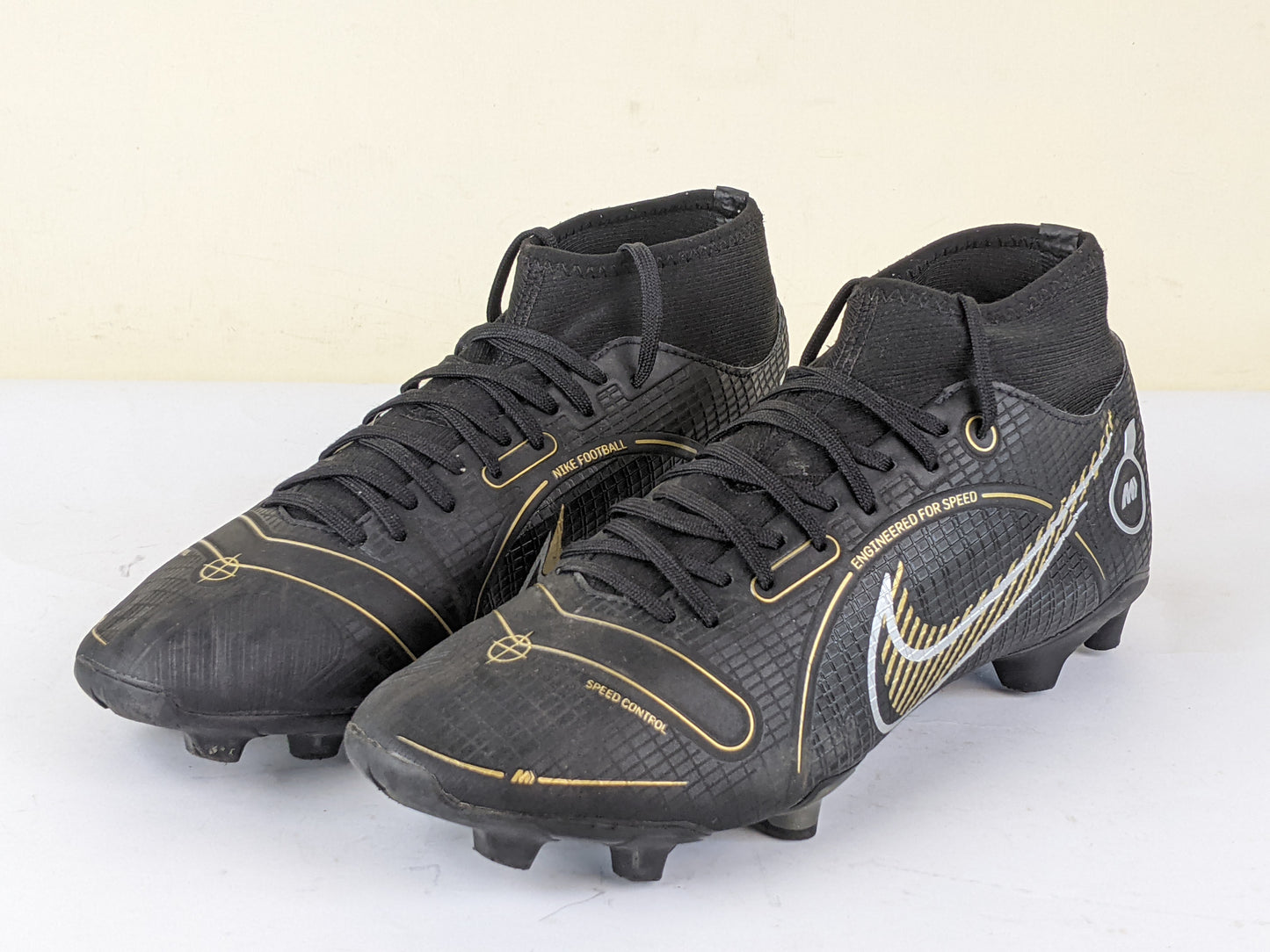 Nike Mercurial Superfly 8 Academy MG Shadow - Black/Metallic Gold/Metallic Silver