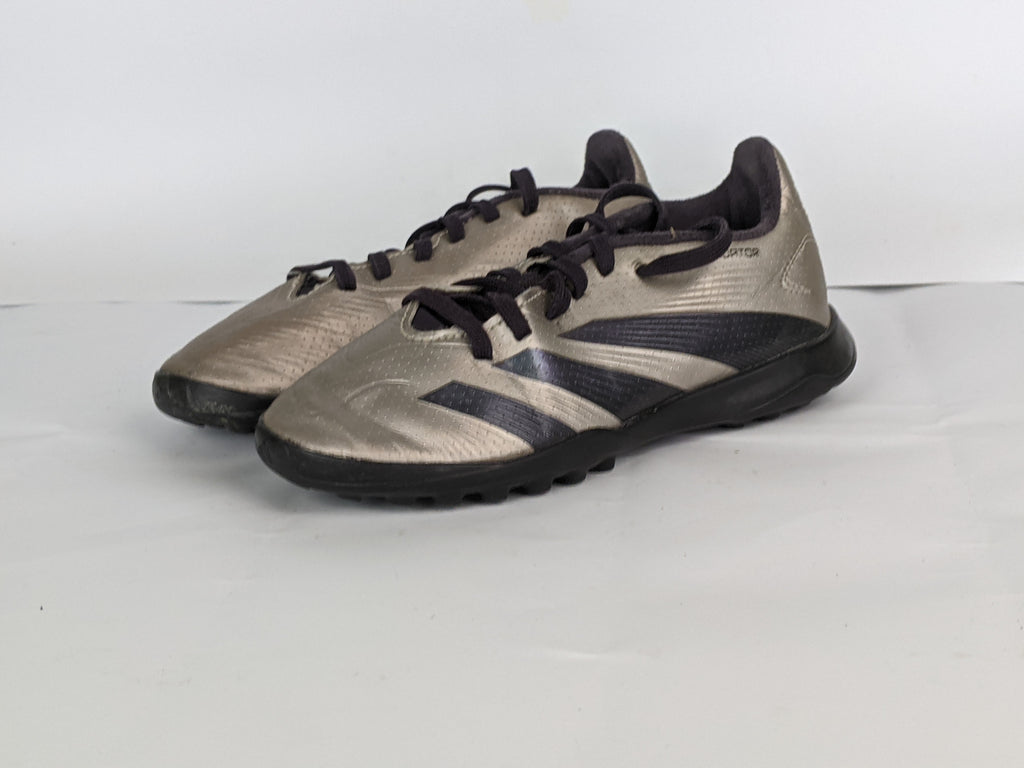 adidas Predator League TF Vivid Horizon - Platin Metallic/Aurora Black/Turbo Kids