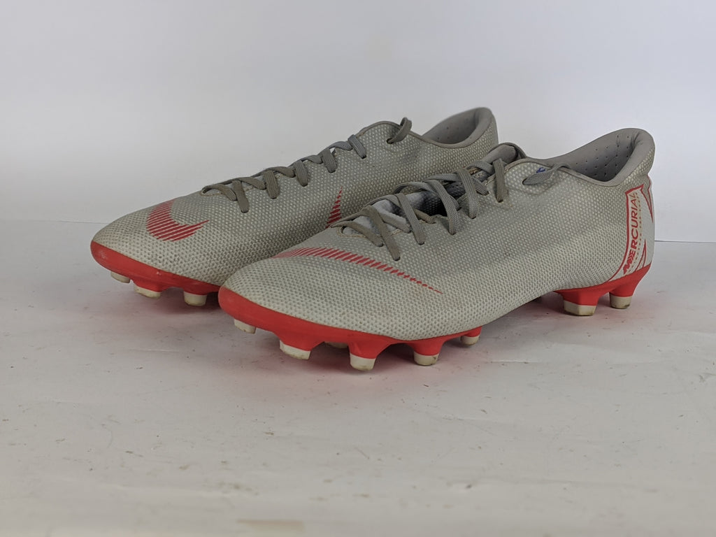 Nike Mercurial Vapor 12 Academy MG Raised On Concrete - Wolf Grey/Bright Crimson